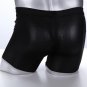AIBC 3pcs Sexy men's Extra-thin ice silky boxer shorts underpants underwear Black #06QT