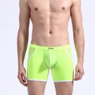 AIBC 3pcs Green Sexy men's Extra-thin ice silky boxer shorts underpants underwear #06QT