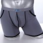 AIBC 3pcs Gray Sexy men's Extra-thin ice silky boxer shorts underpants underwear #06QT