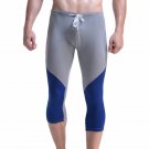 Men's beach board drawstring swimwear beachwear boxer shorts Gray #011QFK