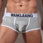 Men's sexy underwear Physiological enhancing bulge boxers briefs underpants Gray #1037CPJ