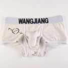 Men's sexy underwear Physiological enhancing bulge boxers briefs underpants Light Gray #1037CPJ