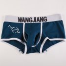 Men's sexy underwear Physiological enhancing bulge boxers briefs underpants Navy Blue #1037CPJ