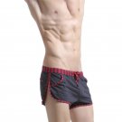 Men's cotton blend causal loungewear sleep bottoms sports shorts Gray #1017DK