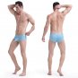 Wangjiang Sexy Men's Cotton underwear Physiological enhancing bulge Boxer briefs Blue #1026B