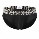Vanskoos 2PK men's sexy underwear Pouch separator ice silky briefs Black #VS007SJ