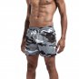 Men's drawstring quick-dry causal sports GYM Athletic shorts Camouflage Gray #EU313