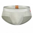 Wangjiang 3PK Men's sexy Modal underwear pouch briefs underpants Gray #1028SJ