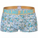 Sexy Men's underwear lingerie Bubbles graphic printed ice silk pouch boxer briefs underpants #4018PJ
