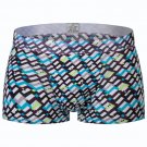 Men's sexy underwear lingerie Ice silk Wave graphic printed pouch boxer briefs underpants #5009PJ