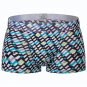 Men's sexy underwear lingerie Ice silk Wave graphic printed pouch boxer briefs underpants #5009PJ