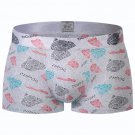 Men's sexy underwear lingerie Ice silk Triangles graphic printed boxer briefs underpants #5009PJ
