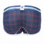 Sexy men's underpants underwear lingerie cotton Plaid graphic printed pouch boxers #5005PJ
