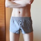 Men's sexy fashion underwear lingerie 100% cotton pouch boxers underpants Gray #4023JJK