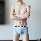 Men's sexy underwear lingerie cotton blend Floral graphic printed boxer briefs underpants #4024PJ