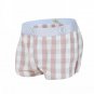 Men's sexy underwear 100% cotton plaid pouch boxer shorts Red/White #1044JJK