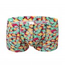 Men's sexy underwear lingerie Blocks graphic printed pouch boxer briefs underpants #3033PJ