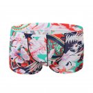 Men's sexy underwear lingerie Floral graphic printed pouch boxer briefs underpants #3033PJ