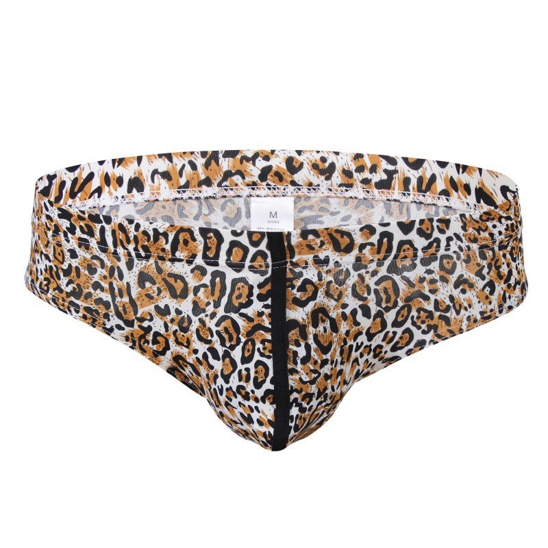 3PK Men's sexy underwear lingerie Leopard graphic printed pouch briefs underpants #3033SJ