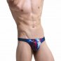 3PK Sexy Men's underwear underpants lingerie Wolf graphic printed Thongs G-strings Royal #1034DK