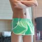 Sexy men's fashion underwear 100% cotton pockets pouch boxer shorts loungewear Green #4023DK