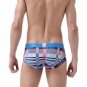3PK Sexy Men's underwear lingerie Plaid graphic printed ice silk briefs underpants #4018SJ