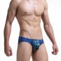 3PK Sexy Men's underwear lingerie Wolf graphic printed low-rise briefs underpants Blue #1034SJ