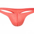 Orange 3pcs Sexy Men's underwear lingerie cotton blend thongs t-string g-string #E023