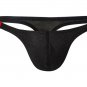 Black 3pcs Sexy Men's underwear lingerie cotton blend thongs t-string g-string #E023