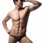 Black 3pcs Sexy Men's underwear lingerie cotton blend thongs t-string g-string #E023