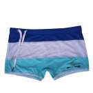 Men's drawstring mesh beachwear swimwear swimming boxers Sky Blue #BR1009