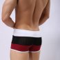 Men's drawstring mesh beachwear swimwear swimming boxers Red #BR1009