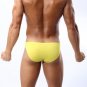 Yellow 2PK Men's sexy underwear lingerie mdoal low rise pouch briefs underpants #BR1112