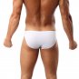 White 2PK Men's sexy underwear lingerie mdoal low rise pouch briefs underpants #BR1112