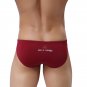 2PK Burgundy Men's summer surfing beachwear swimwear swimming briefs #BR1156
