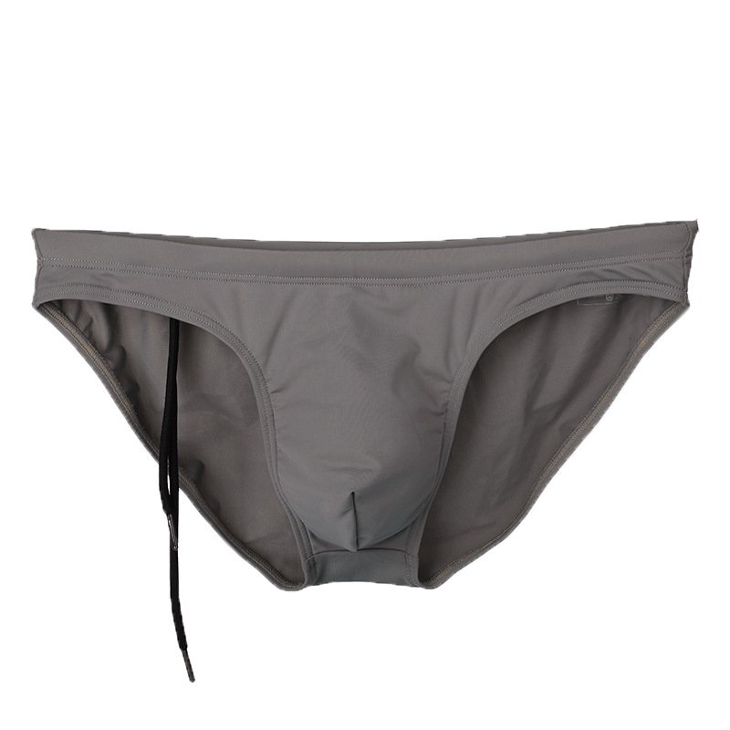 2PK Gray Men's summer surfing beachwear swimwear swimming briefs #BR1156