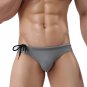 2PK Gray Men's summer surfing beachwear swimwear swimming briefs #BR1156