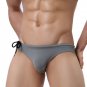 2PK Gray Men's summer surfing beachwear swimwear swimming briefs #BR1156