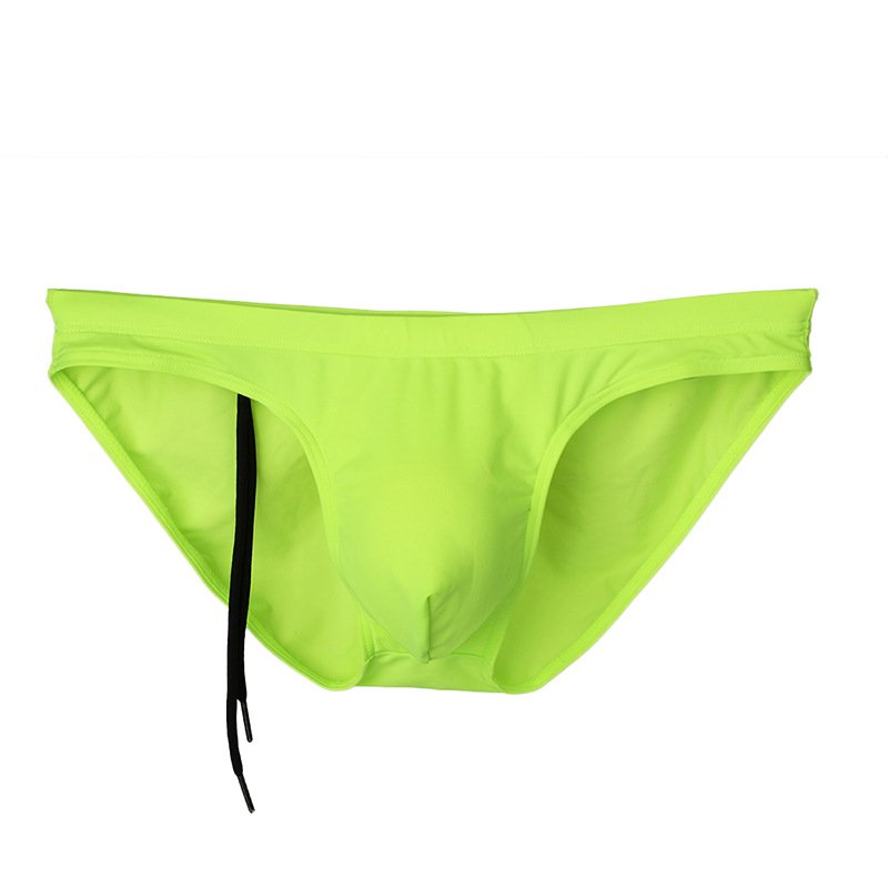 2PK Fluorescence Green Men's summer surfing beachwear swimwear swimming briefs #BR1156
