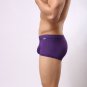 2PK Purple Men's sexy underwear lingerie mesh holes pouch boxer briefs #BR1015
