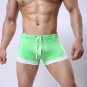 Men's drawstring swimwear beachwear swimming boxers Green #A34