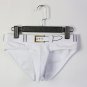 Men's sexy underwear lingerie cotton blend pouch briefs White #A02