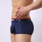 3PK Ice silk underwear Men's sexy sheer underpants nylon boxer briefs Royal #012PJ