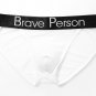 2PK Mesh Gauze Underwear Men's sexy lingerie high legs sheer briefs underpants White #BR1186