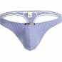 2PK Modal Underwear Men's sexy lingerie striped pouch thong t-string #1123DK