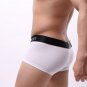 2PK Men's sexy underwear lingerie cotton blend hipster boxer briefs White #1173