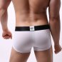 2PK Men's sexy underwear lingerie cotton blend hipster boxer briefs White #1173