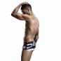 Seobean letters printed swimwear Men's quick-drying beach board swimming boxers Black #90805