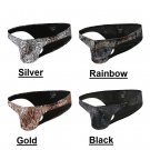 Multi-color 4PK Snake Men's Underwear Lingerie Low-rise Sexy Cut-out Briefs Underpants KX020SJ