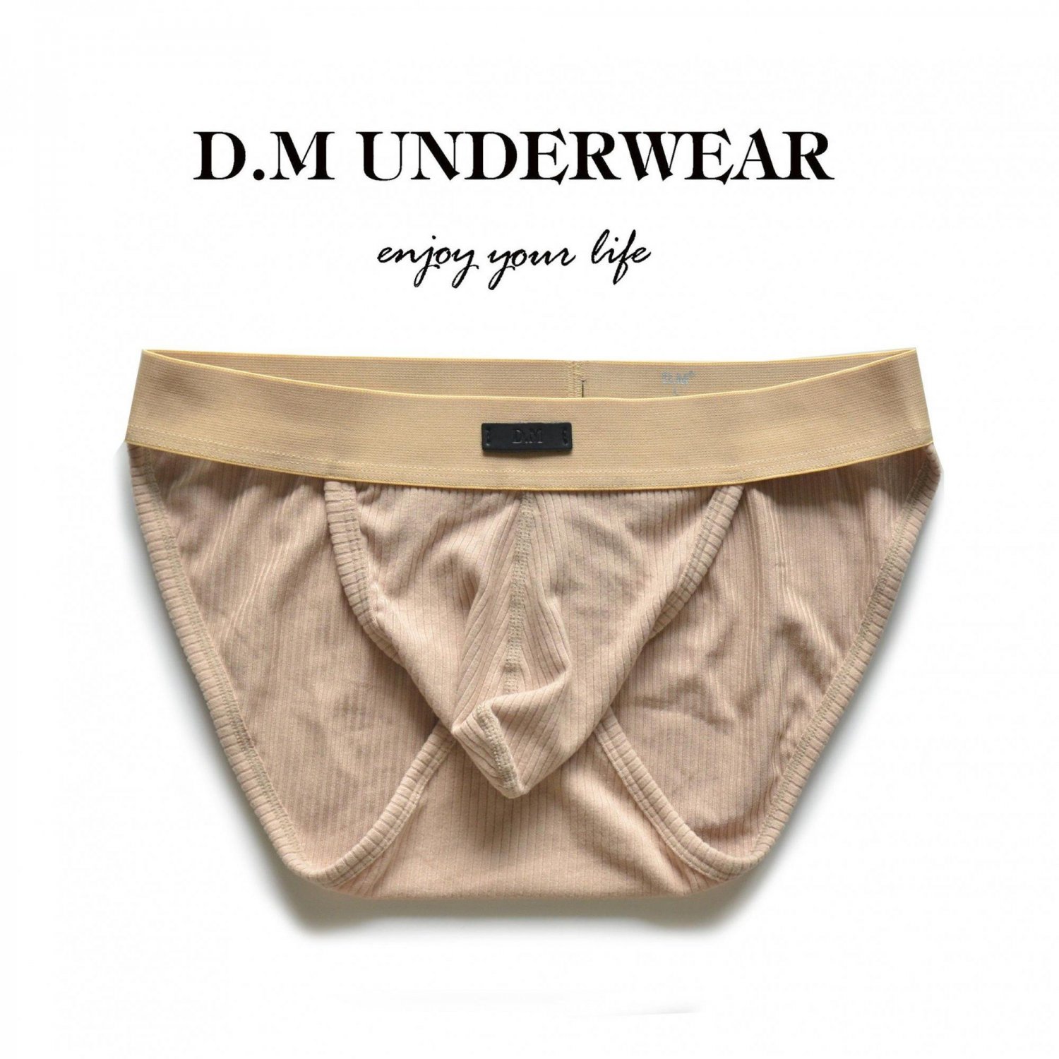 2PK Mens sexy D.M underwear modal high legs low-rise briefs underpants